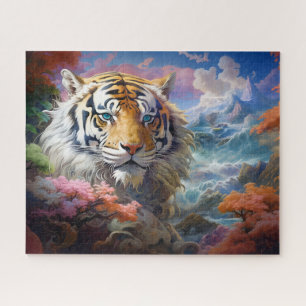 Tiger Surreal Landscape Fantasy Art
