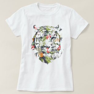 TIGER Süßes T-Shirt - Tropisches Muster