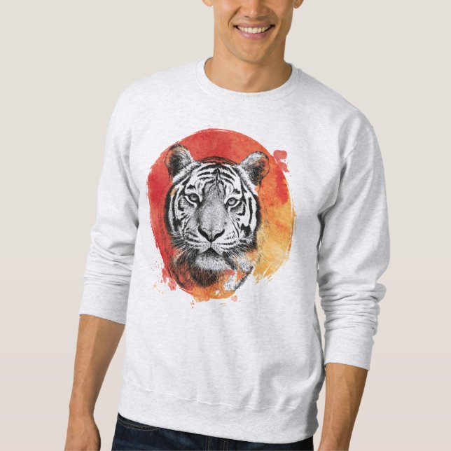 Tiger symbol of courage. Sweatshirt (Vorderseite)