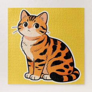 Tiger-Tabby-Katze-Puzzle