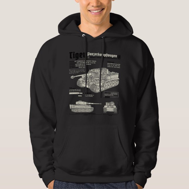 Tiger Tank Panzer Weltkriegs 2 Bauplan (Vorderseite)