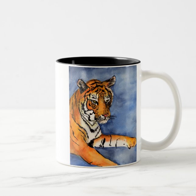 Tiger-Tasse Zweifarbige Tasse (Rechts)