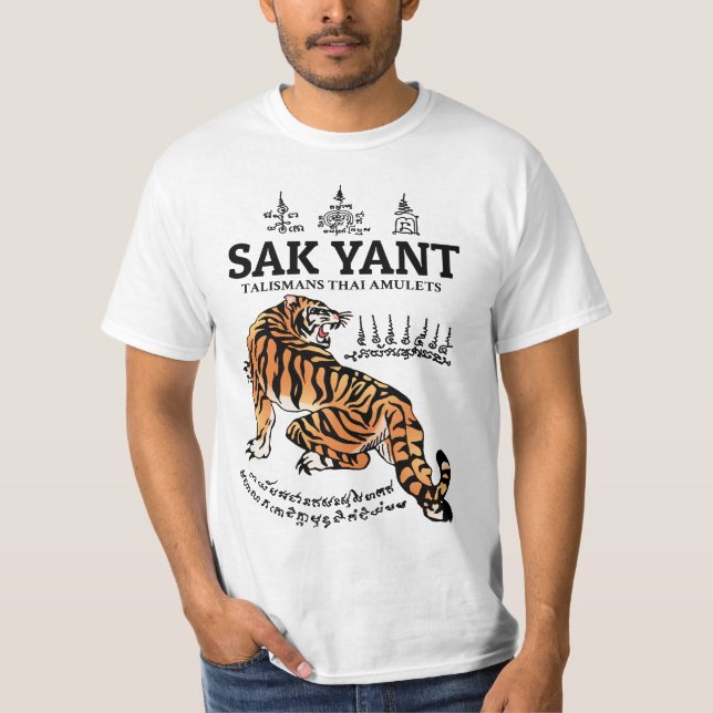 Tiger Tattoo Sak Yant T-Shirt (Vorderseite)