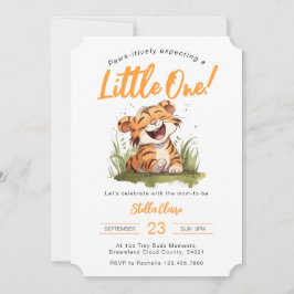 Tiger Thème Baby shower Invitation