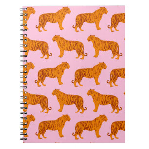 Tiger Tier Pink Modern Notizblock