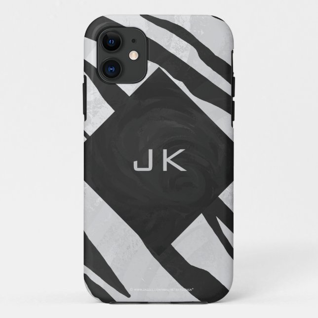Tiger Tiger Black/White Print Case-Mate iPhone Hülle (Rückseite)