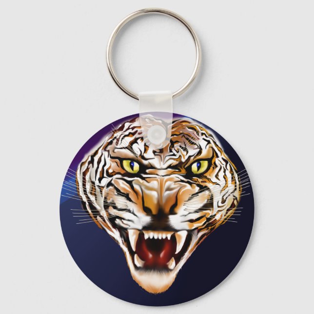 Tiger Tiger Burning Bright Poster Schlüsselanhänger (Vorderseite)