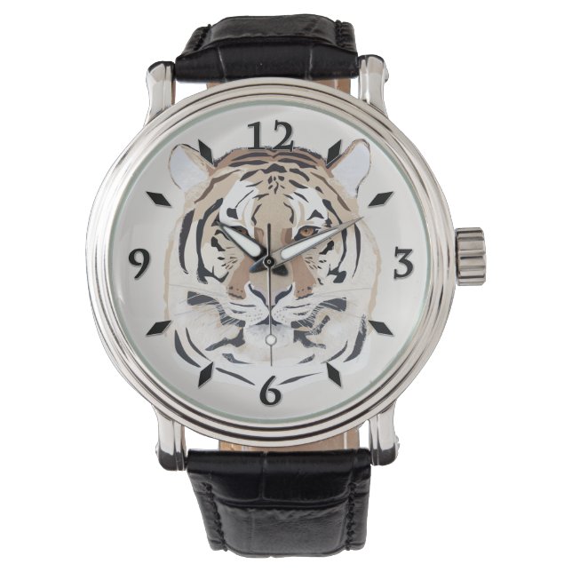 Tiger, Tigergesicht, Symbol von 2022 Armbanduhr (Vorderseite)