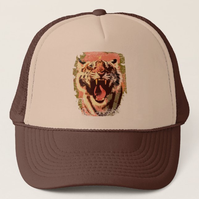 Tiger Trucker Hat Truckerkappe (Vorderseite)