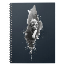 Tiger-Tusche-Wash-Dark-Art-Notizbuch
