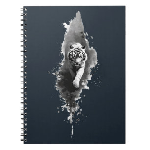 Tiger-Tusche-Wash-Dark-Art-Notizbuch Notizblock
