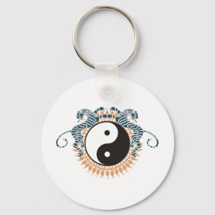 Tiger u. Yin Yang Schlüsselanhänger