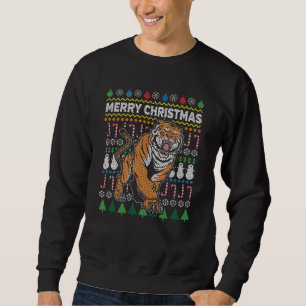 Tiger Ugge Christmas Sweater Wildlife Series Sweatshirt