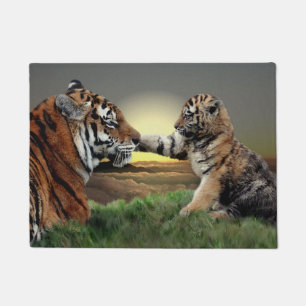 Tiger-und Ausgaben-Tür-Matte CUBs Digital Fußmatte