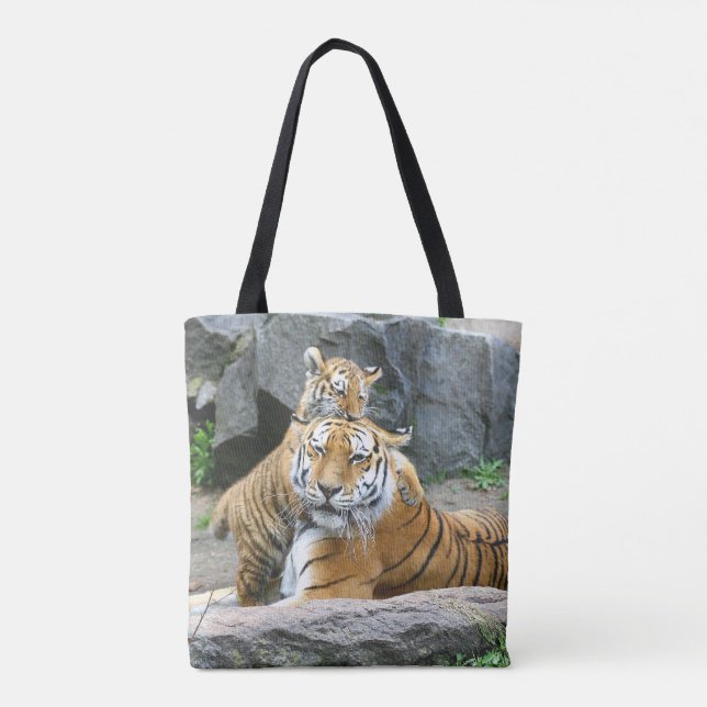 Tiger und Cube Liebe Tasche (Rückseite)
