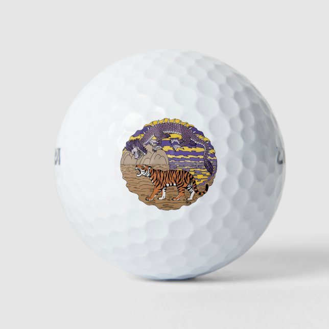 Tiger und Drache Golfball (Vorderseite)