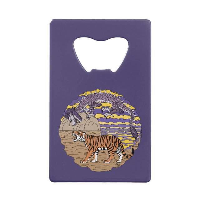 Tiger und Drache Kreditkarten Flaschenöffner (Vorderseite)