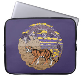 Tiger und Drache Laptopschutzhülle