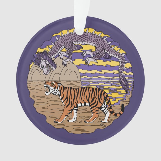 Tiger und Drache Ornament (Vorderseite)