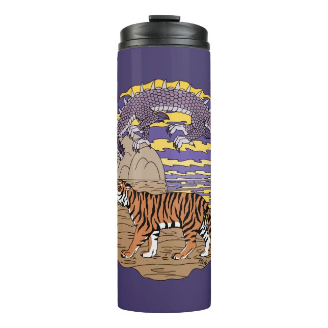 Tiger und Drache Thermosbecher (Vorderseite)