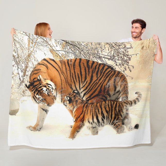 TIGER und ihr CUB Fleecedecke (Beispiel)