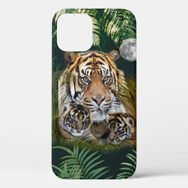 Tiger und Knochen Case-Mate iPhone Hülle (Rückseite)
