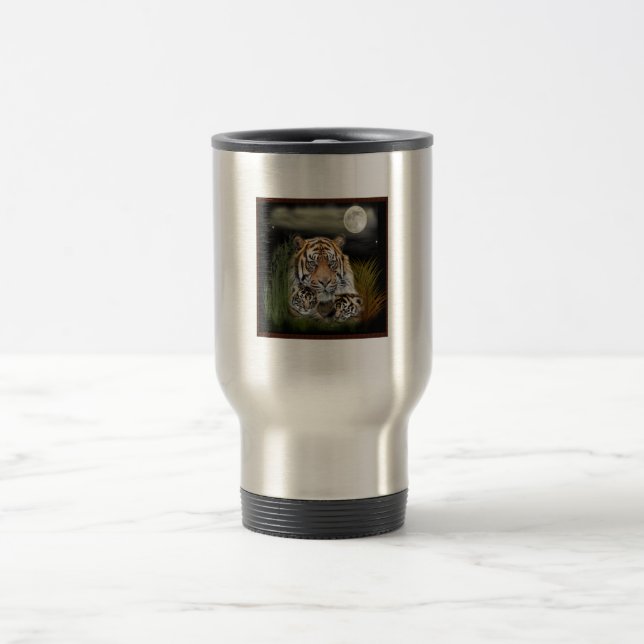 Tiger und Knochen Reisebecher (Mittel)