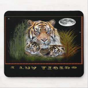 Tiger und Kragenmousepad Mousepad