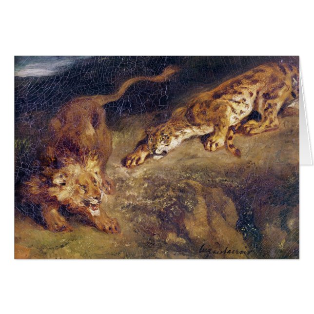 Tiger und Löwe (Vorderseite (Horizontal))