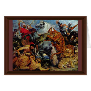 Tiger-und Löwe-Jagd durch Rubens Peter Paul