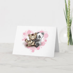 Tiger und Panda Karte