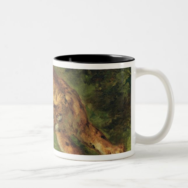 Tiger und Schlange, 1858 Zweifarbige Tasse (Rechts)