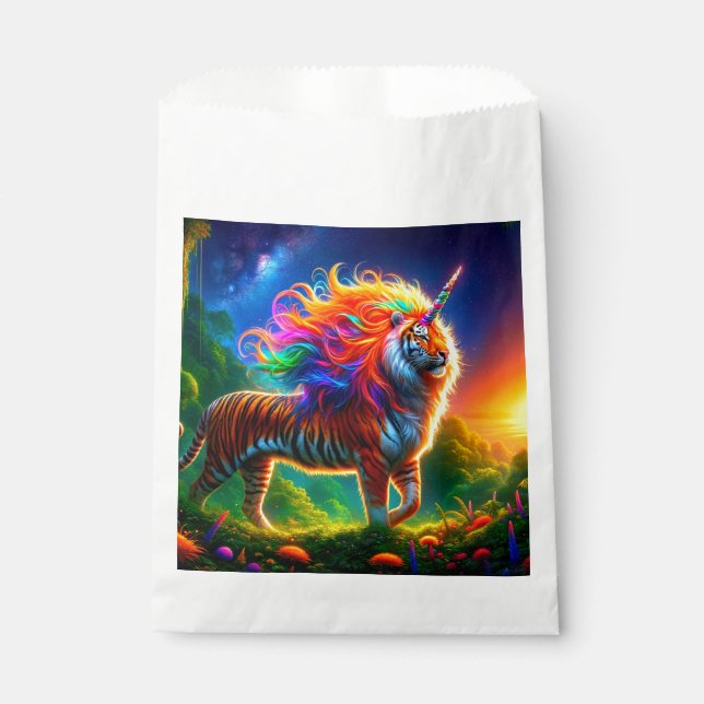 Tiger Unicorn Geschenktütchen (Vorderseite)