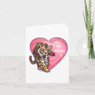 Tiger-Valentinstag Feiertagskarte