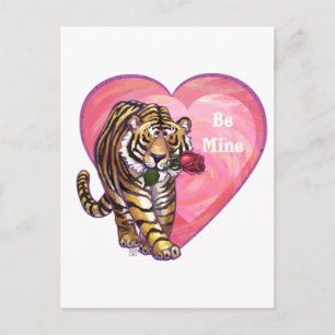 Tiger-Valentinstag Feiertagspostkarte