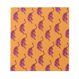 Tiger - Vibrant Pink Notizblock
