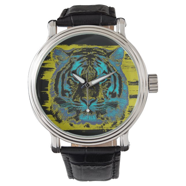 Tiger Vintag Armbanduhr (Vorderseite)