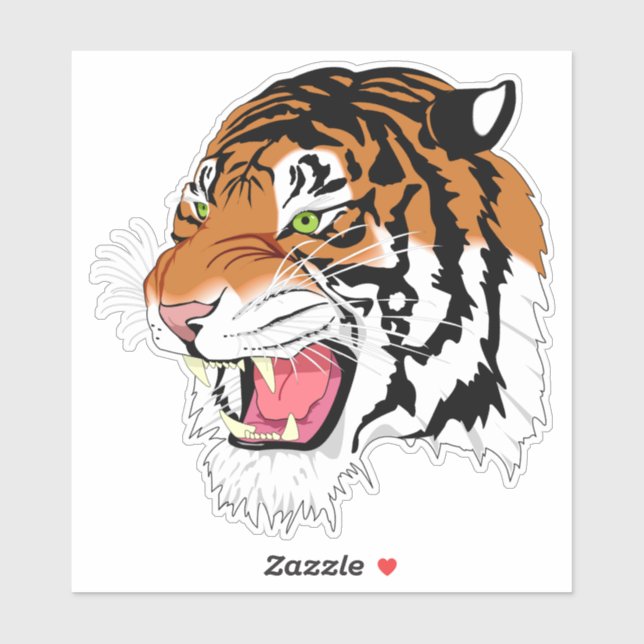 Tiger Vinyl Sticker (Blatt)