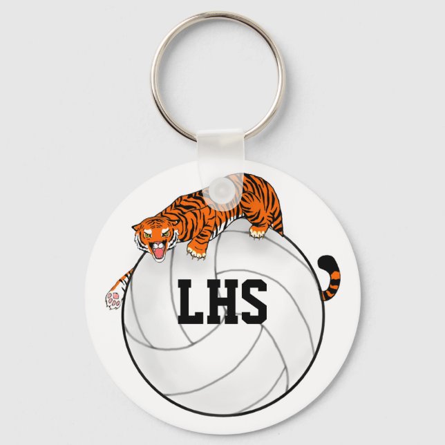 Tiger Volleyball-Schlüsselanhänger Schlüsselanhänger (Vorderseite)