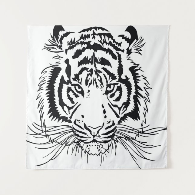 Tiger Wandteppich (Vorderseite)