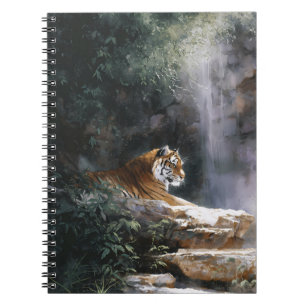 Tiger Wasserfall Lugano Gestern und Heute Notizblock