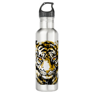 Tiger Water Bottle - Tiger Head Edelstahlflasche