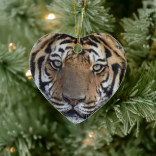 ***TIGER WEIHNACHTEN*** KERAMIK ORNAMENT