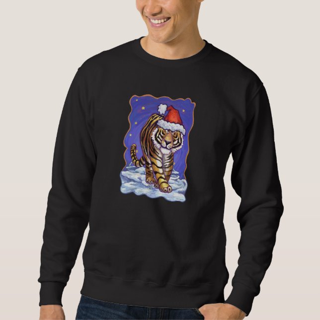 Tiger-Weihnachten Sweatshirt (Vorderseite)
