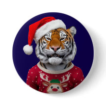 Tiger-Weihnachtsknopf