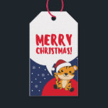 Tiger Weihnachtsschnee Wintertiere Tiger Geschenkt Geschenkanhänger<br><div class="desc">Der Tiger zu Weihnachten mit Feenlicht. Hübsche Tiere mit Geschenken und Schnee zu den Ferien. Auch lustig für Weihnachten im Juli. Tiger sind süße Tiere und perfekt zu Weihnachten.</div>