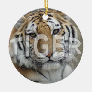 TIGER-WEIHNACHTSverzierung Keramik Ornament