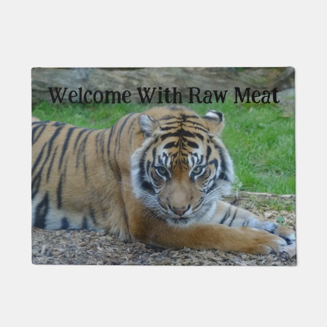 Tiger Welcome Door Mat Fußmatte (Vorderseite)