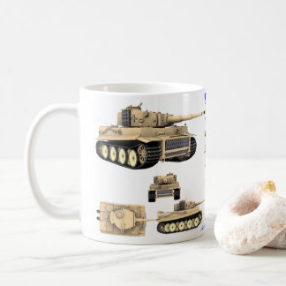 Tiger, Weltkrieg 2 schwere Waffe Kaffeetasse