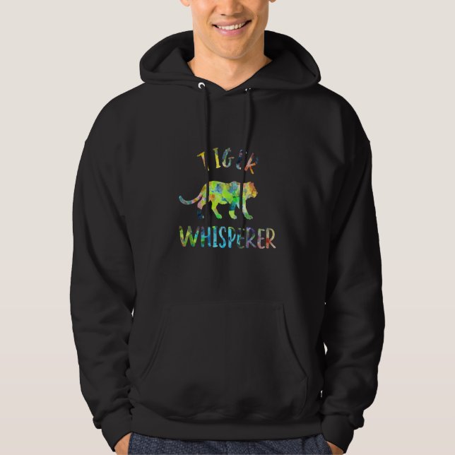 Tiger Whisperer Tiger   Tiger Quote Hoodie (Vorderseite)